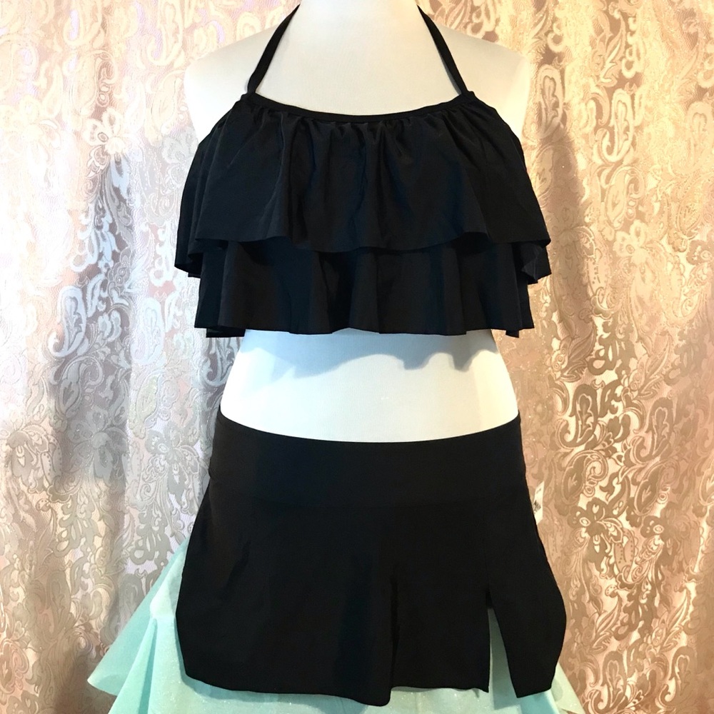 NWT Women’s 2 Piece Black Bikini Swimsuit 20W
